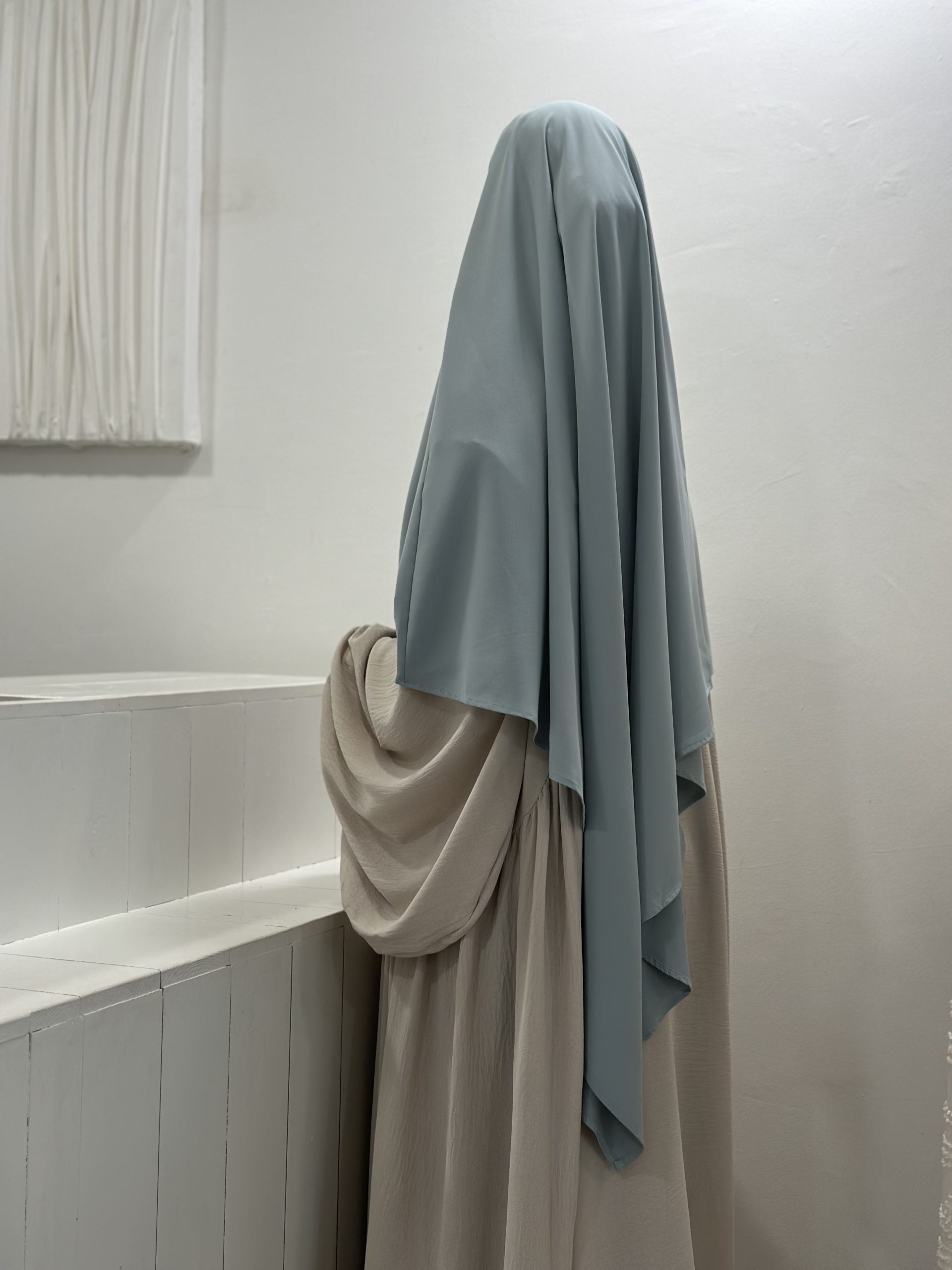 Khimar 2 Voiles Soie De Medine ( Qualite Premium )