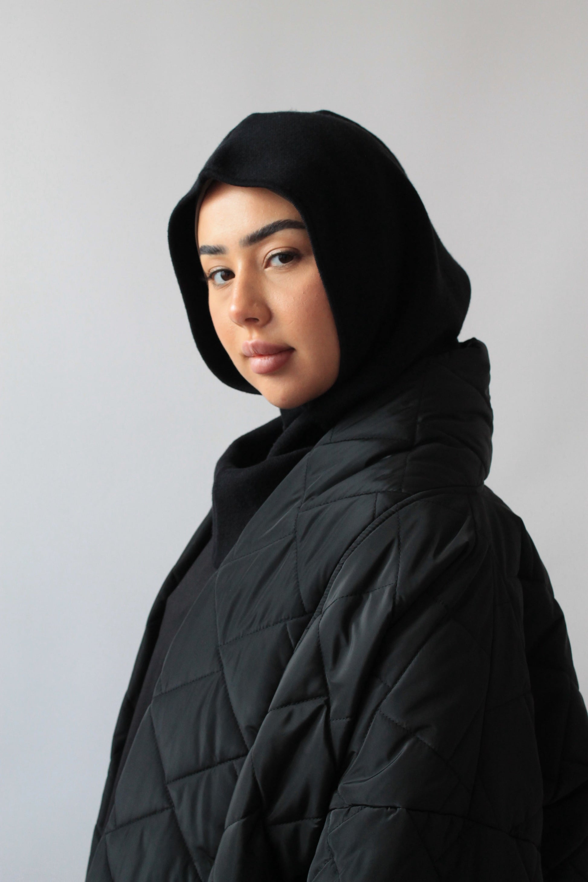 CAGOULE EN MAILLE FINE Noir